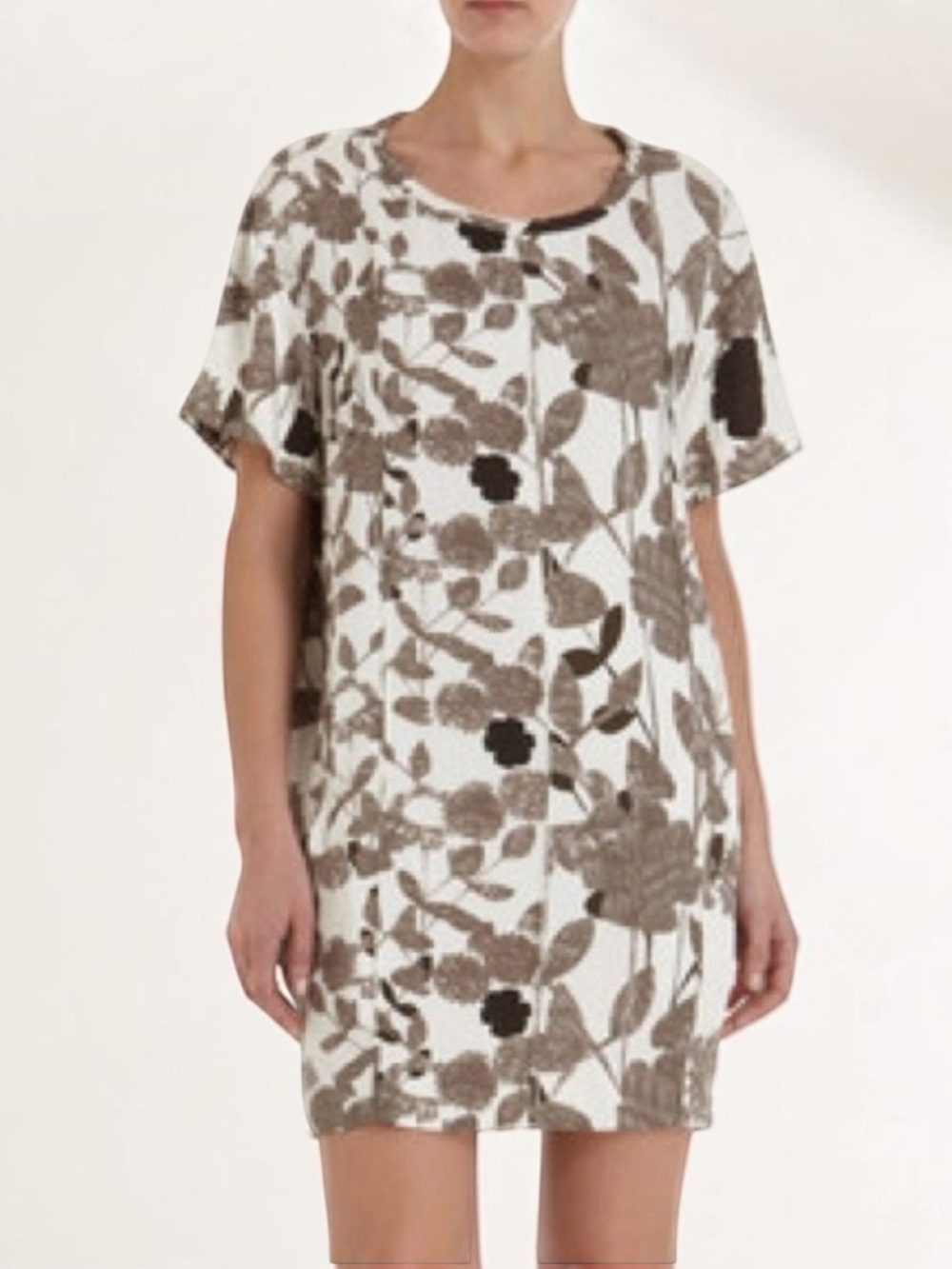 DIANE VON FURSTENBERG BRENDA Short Sleeve 2 Pocket Dress Silk Viscose Size 6